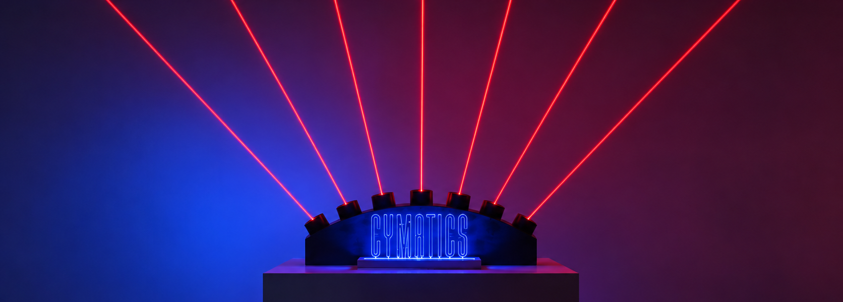 The laser harp installation